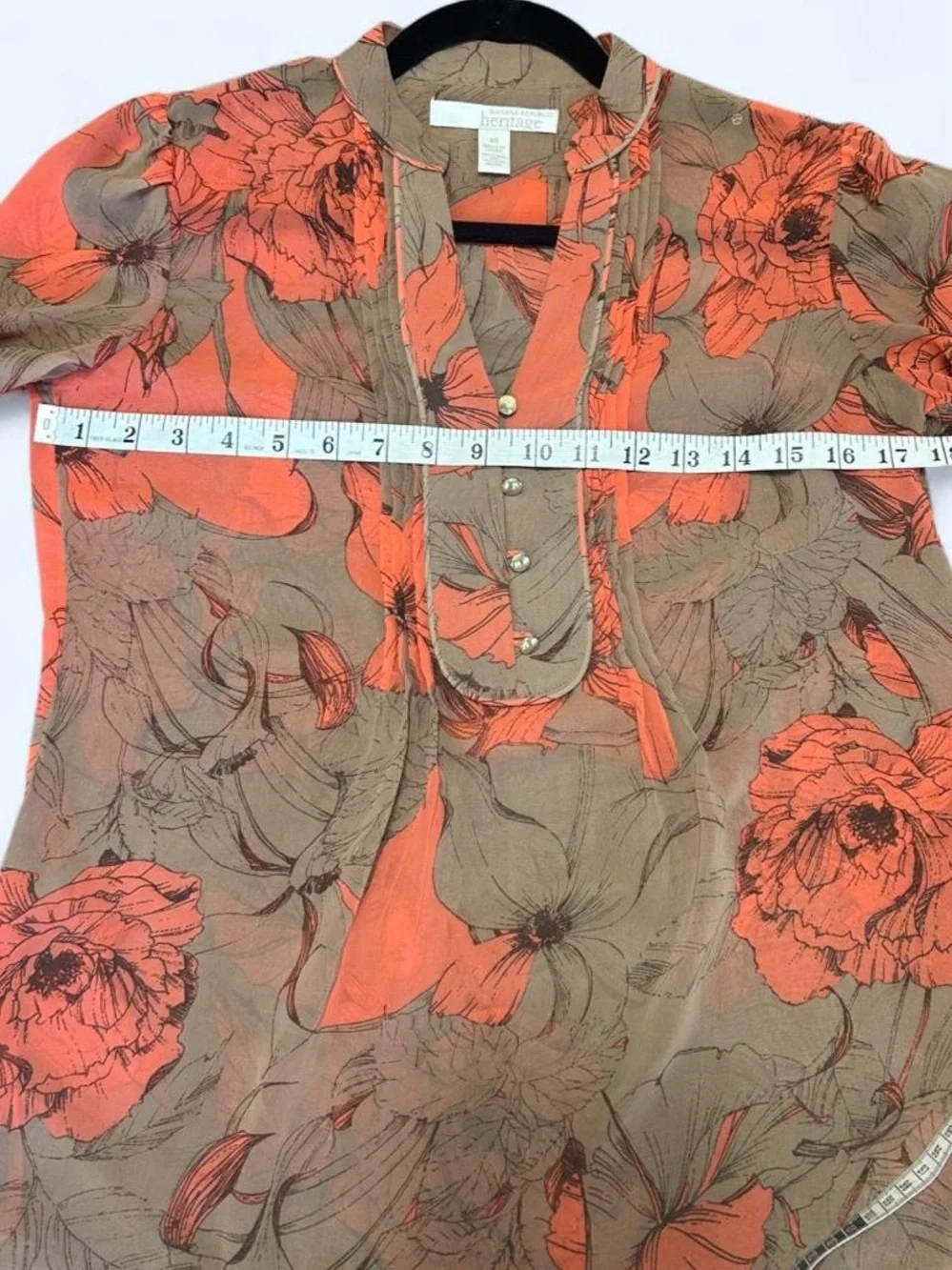 Retro style Sheer boho fairy Banana Republic Heritage top